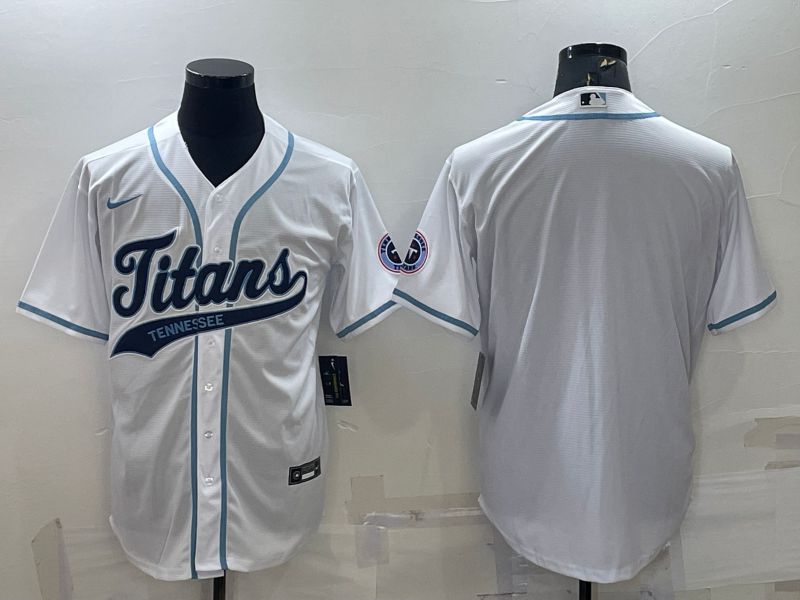 Supply Cheap Men Tennessee Titans Blank White 2022 Nike Co branded NFL Jerseys Jerseys From China